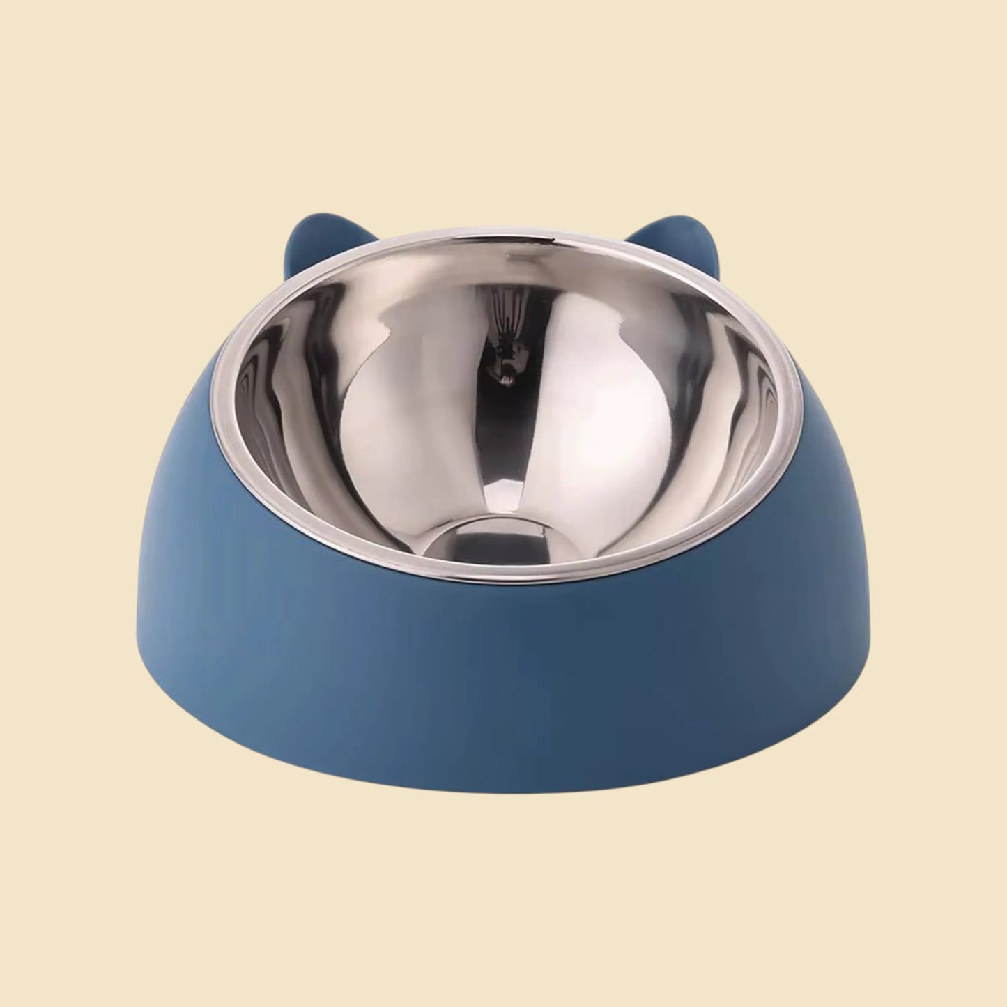 Comedero Inclinado de Acero Inoxidable para Gatos | Nanai Mascota