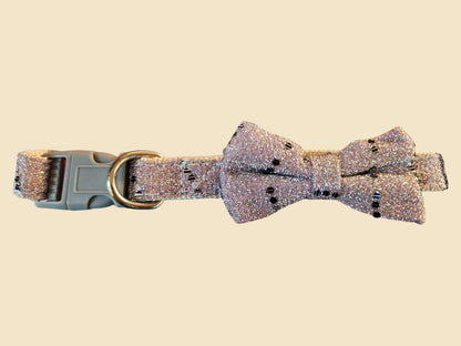 Collar Corbata Brillante Gato